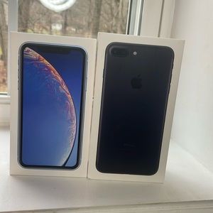 Two Empty Apple iPhone boxes.